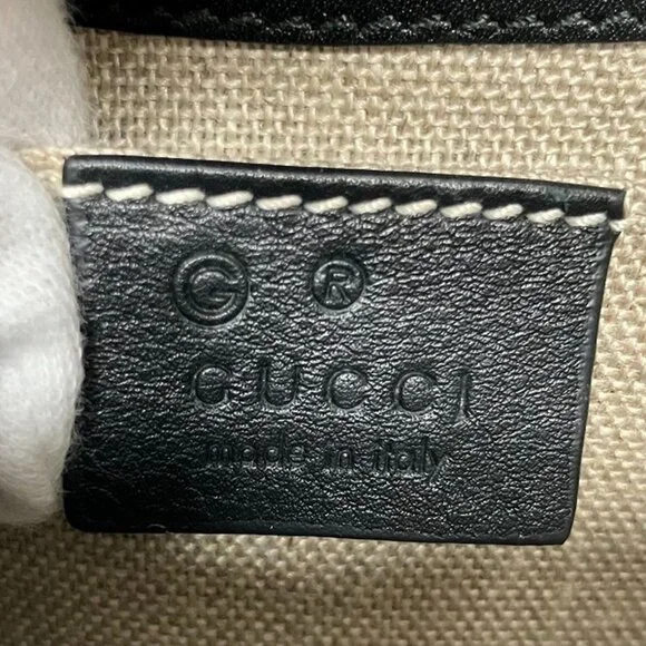 GUCCI Black Horsebit Shoulder Bag - Picture 4 of 9